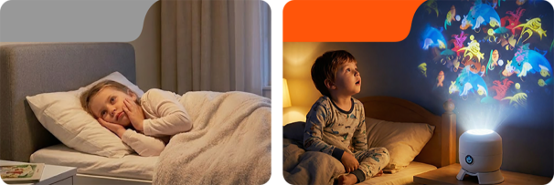 Lampe projecteur LED rotative – Éclairage d'ambiance dynamique