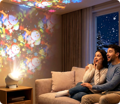 Lampe projecteur LED rotative – Éclairage d'ambiance dynamique