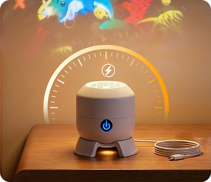 Lampe projecteur LED rotative – Éclairage d'ambiance dynamique