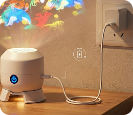 Lampe projecteur LED rotative – Éclairage d'ambiance dynamique