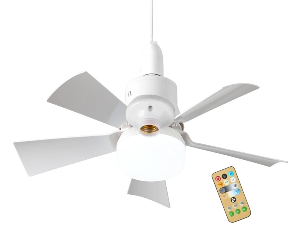 Ventilateur de plafond 2-en-1 avec éclairage LED - Télécommande incluse