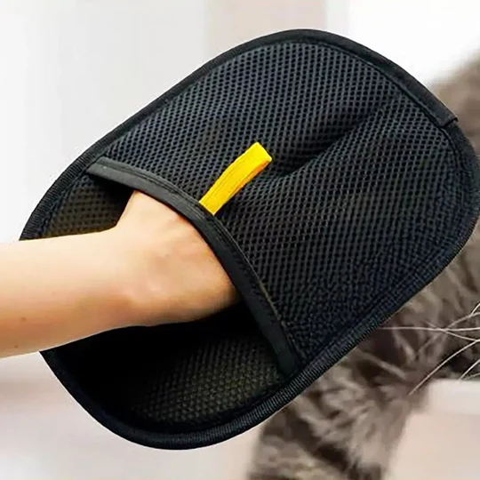 Gant d'épilation statique pour poils d'animaux