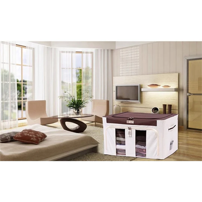 Grande boîte de rangement pour vêtements avec couvercle