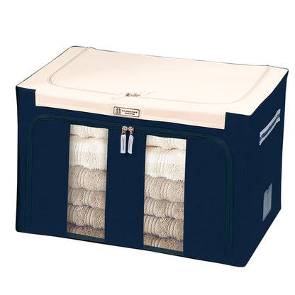 Grande boîte de rangement pour vêtements avec couvercle