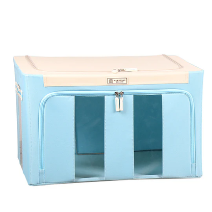 Grande boîte de rangement pour vêtements avec couvercle