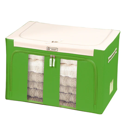 Grande boîte de rangement pour vêtements avec couvercle