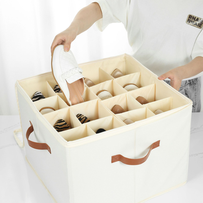 Boîte de rangement pour chaussures en tissu pliable