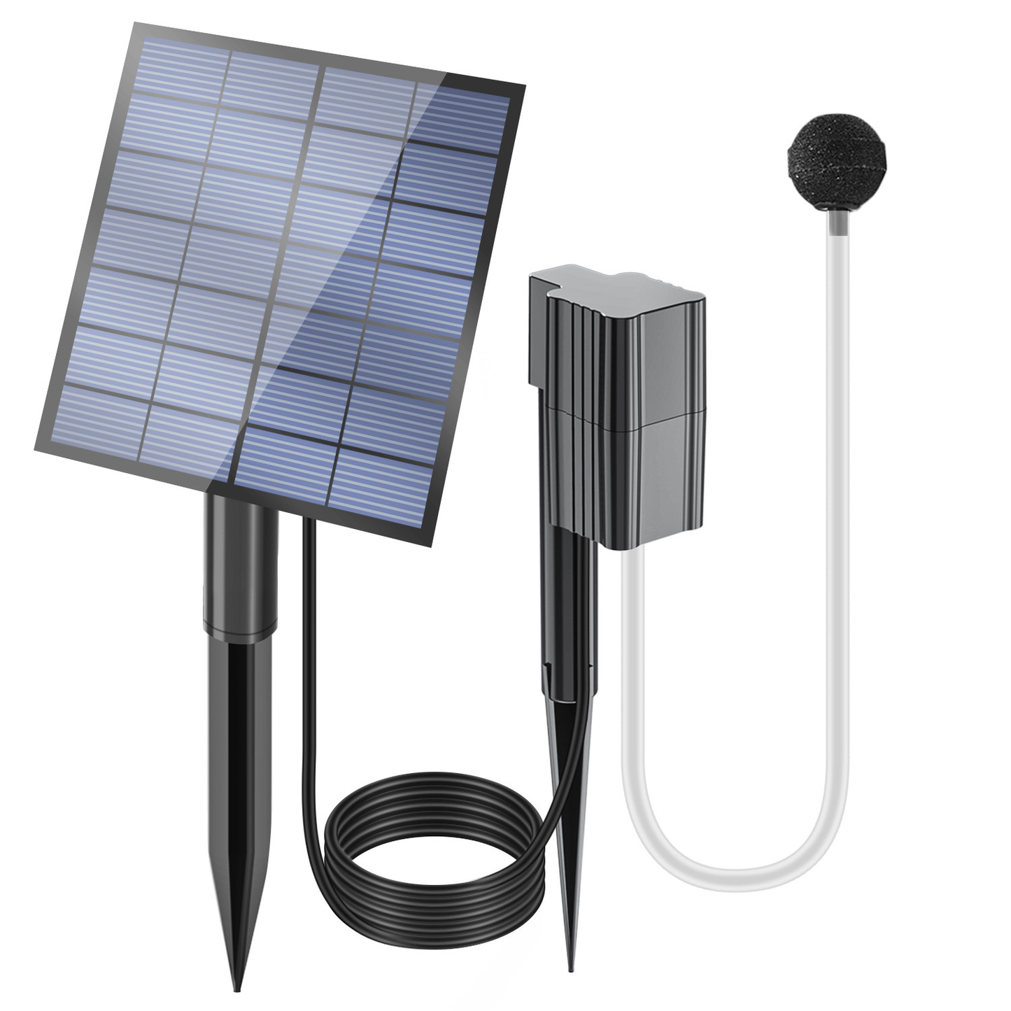 Pompe à oxygène solaire à piquet / Aérateur de bassin à énergie solaire