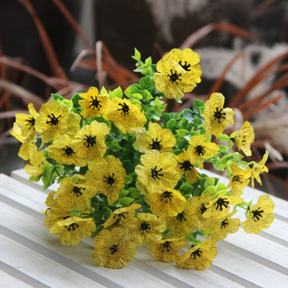 Floraison Éternelle – Fleurs sauvages artificielles qui ne fanent jamais pour l'extérieur（1 lot de 4 pièces）