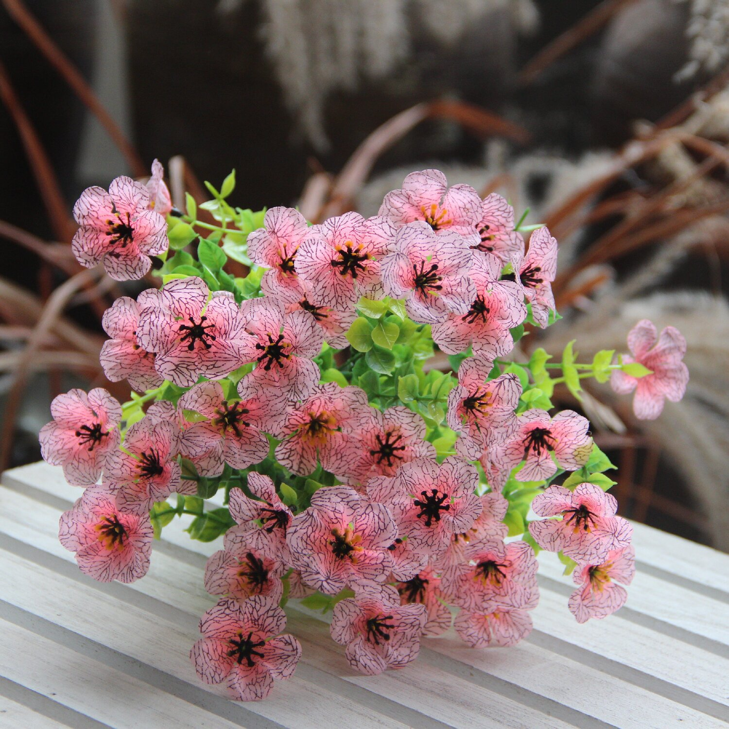 Floraison Éternelle – Fleurs sauvages artificielles qui ne fanent jamais pour l'extérieur（1 lot de 4 pièces）