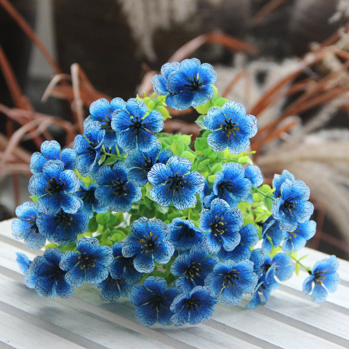 Floraison Éternelle – Fleurs sauvages artificielles qui ne fanent jamais pour l'extérieur（1 lot de 4 pièces）