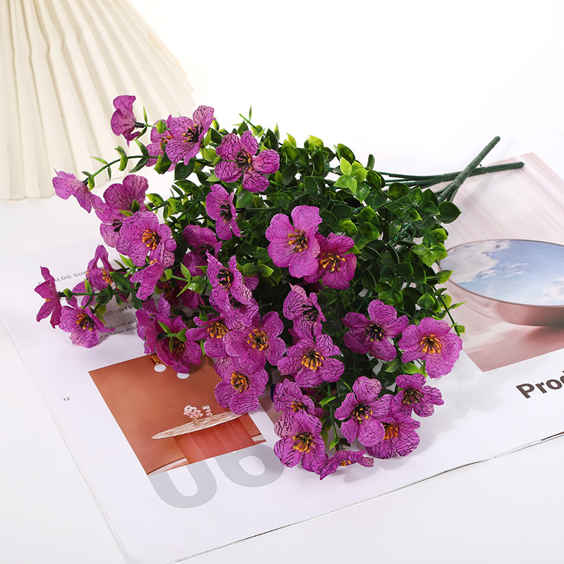 Floraison Éternelle – Fleurs sauvages artificielles qui ne fanent jamais pour l'extérieur（1 lot de 4 pièces）