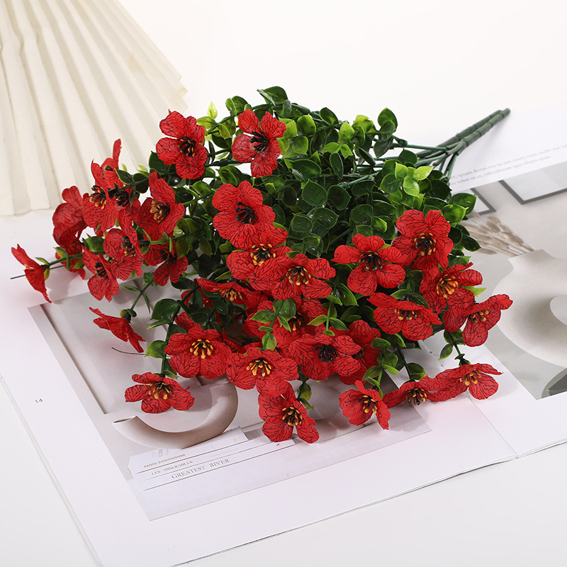 Floraison Éternelle – Fleurs sauvages artificielles qui ne fanent jamais pour l'extérieur（1 lot de 4 pièces）