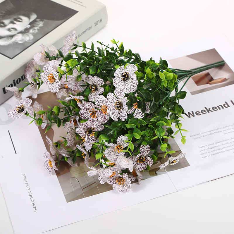 Floraison Éternelle – Fleurs sauvages artificielles qui ne fanent jamais pour l'extérieur（1 lot de 4 pièces）