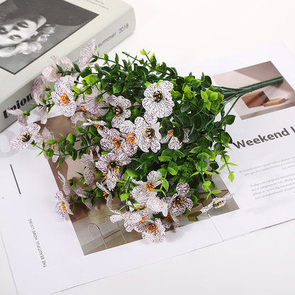 Floraison Éternelle – Fleurs sauvages artificielles qui ne fanent jamais pour l'extérieur（1 lot de 4 pièces）