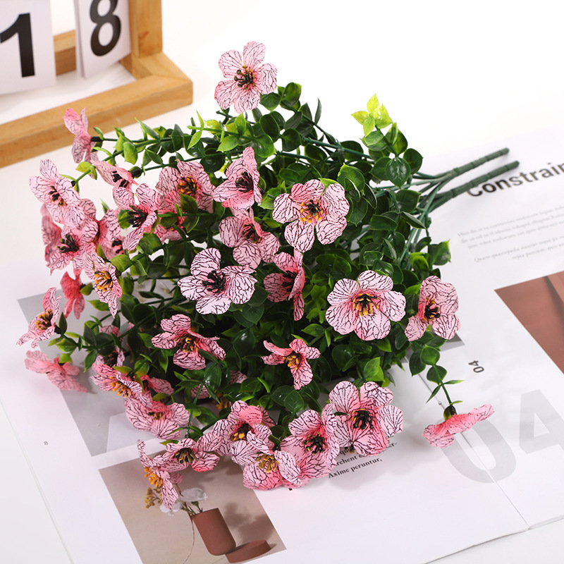 Floraison Éternelle – Fleurs sauvages artificielles qui ne fanent jamais pour l'extérieur（1 lot de 4 pièces）