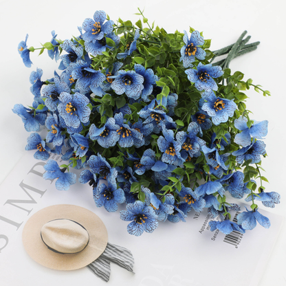 Floraison Éternelle – Fleurs sauvages artificielles qui ne fanent jamais pour l'extérieur（1 lot de 4 pièces）