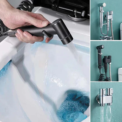 Kit douchette bidet pour WC – Douchette à main hygiénique & pistolet de nettoyage