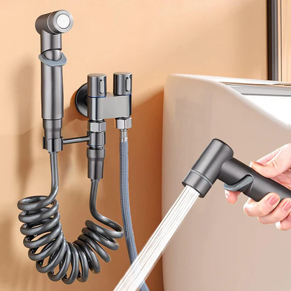 Kit douchette bidet pour WC – Douchette à main hygiénique & pistolet de nettoyage