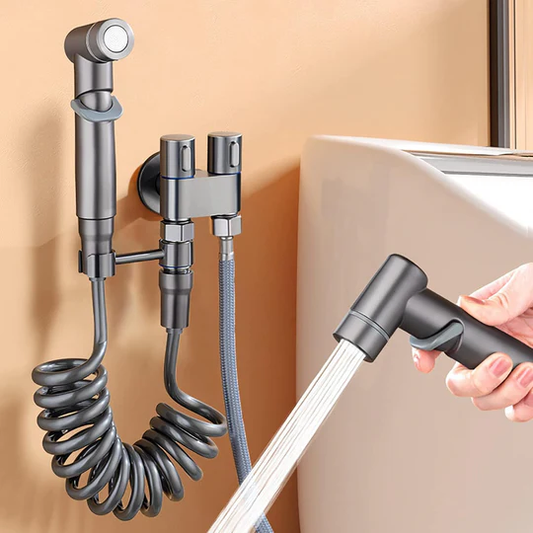Kit douchette bidet pour WC – Douchette à main hygiénique & pistolet de nettoyage