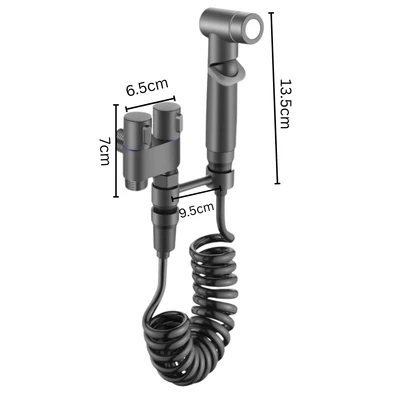 Kit douchette bidet pour WC – Douchette à main hygiénique & pistolet de nettoyage