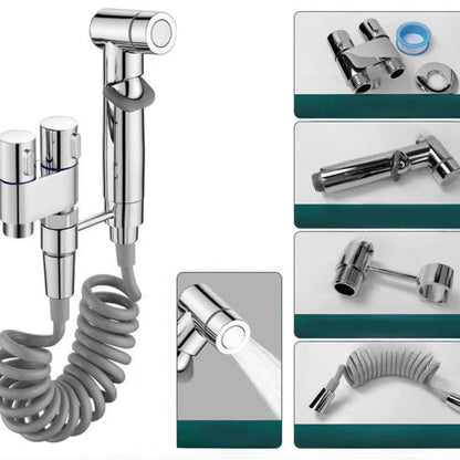 Kit douchette bidet pour WC – Douchette à main hygiénique & pistolet de nettoyage