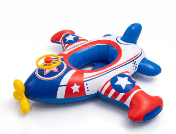 Bouée gonflable en forme d'avion pour enfants