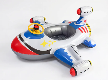 Bouée gonflable en forme d'avion pour enfants