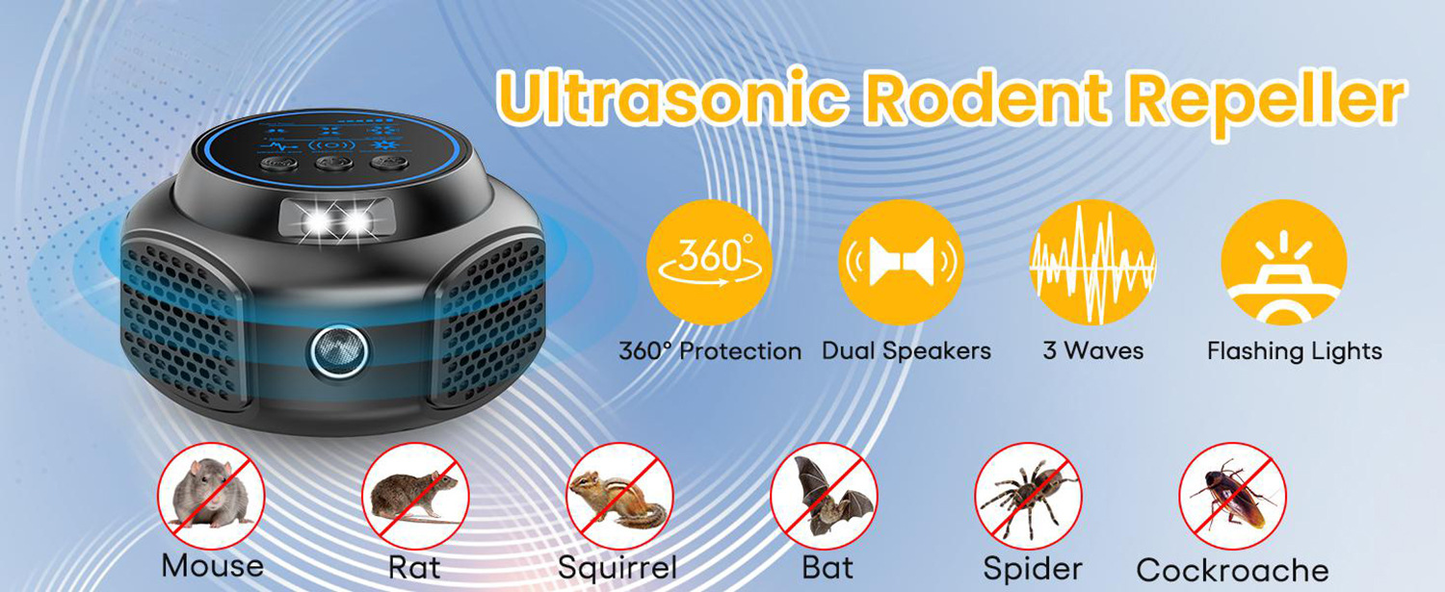 Répulsif à ultrasons professionnel contre les nuisibles