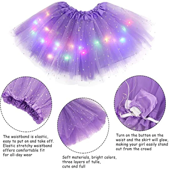 Jupe lumineuse Icone™ : Jupe lumineuse élégante, légère et fluide