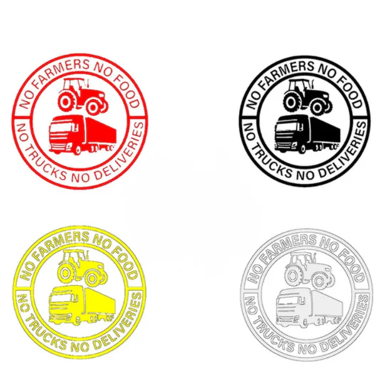 Stickers vinyles "Pas de paysan, pas de nourriture" : 2 achetés, 2 offerts !
