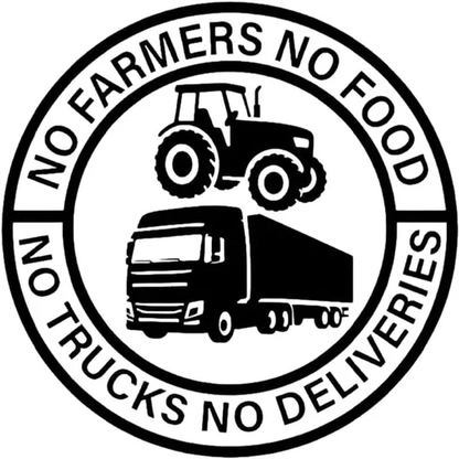 Stickers vinyles "Pas de paysan, pas de nourriture" : 2 achetés, 2 offerts !
