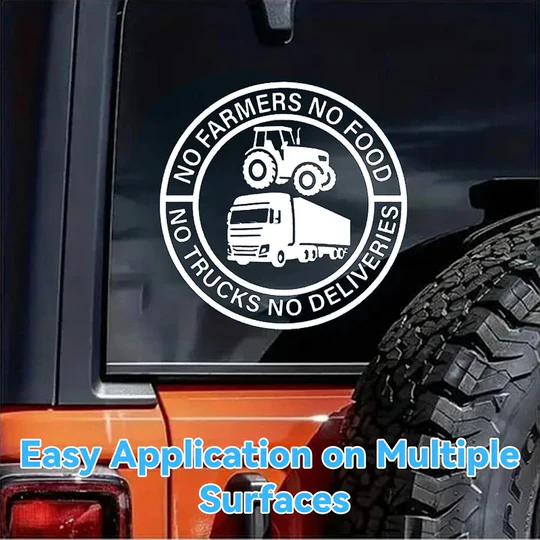 Stickers vinyles "Pas de paysan, pas de nourriture" : 2 achetés, 2 offerts !