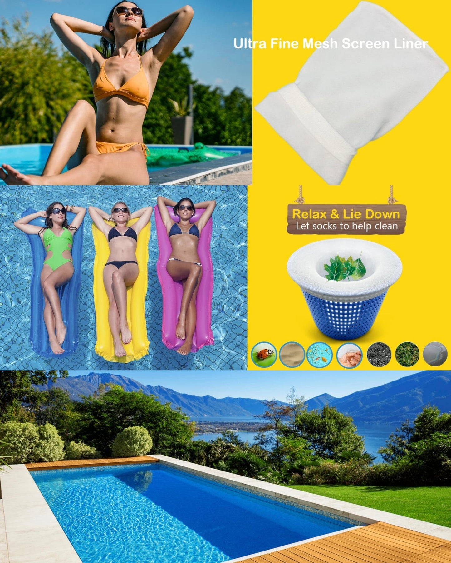 💥 🔥 Offre limitée : 2 ACHETÉS + 1 OFFERT ! ✨ Kit de nettoyage pour panier skimmer de piscine – Nettoyage facile et efficace (1 lot de 10 pcs)