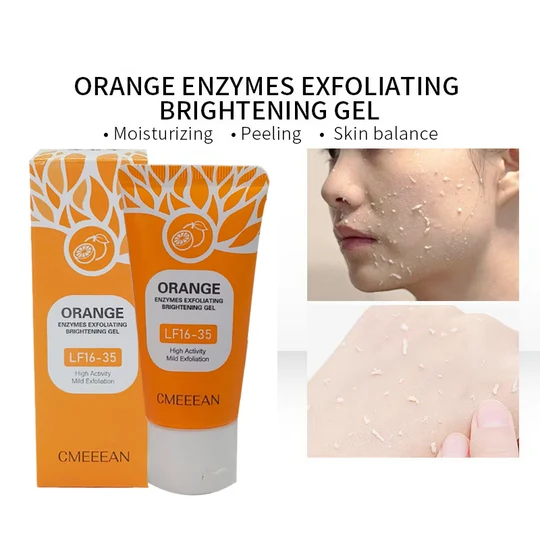 🍊 Offre limitée : 1 ACHETÉ + 1 OFFERT ! Gel exfoliant à l'orange – Élimine en douceur les cellules mortes ✨