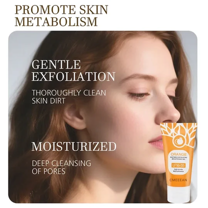 🍊 Offre limitée : 1 ACHETÉ + 1 OFFERT ! Gel exfoliant à l'orange – Élimine en douceur les cellules mortes ✨