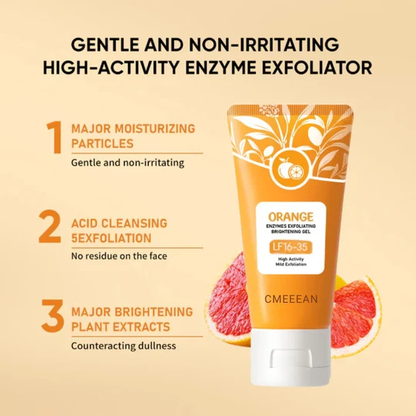 🍊 Offre limitée : 1 ACHETÉ + 1 OFFERT ! Gel exfoliant à l'orange – Élimine en douceur les cellules mortes ✨