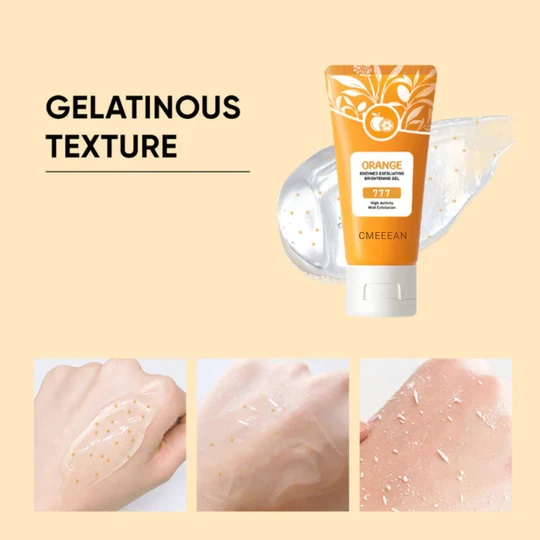 🍊 Offre limitée : 1 ACHETÉ + 1 OFFERT ! Gel exfoliant à l'orange – Élimine en douceur les cellules mortes ✨