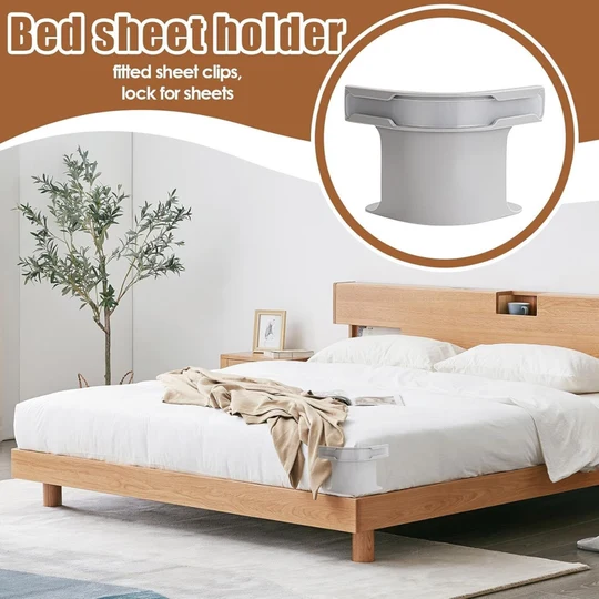 🔥📢 Temps limité : 50% DE RÉDUCTION ! Attaches pour draps universelles et faciles à installer avec maintien puissant (1 lot de 4 pcs)