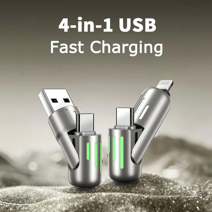 Câble de charge rapide USB 4-en-1
