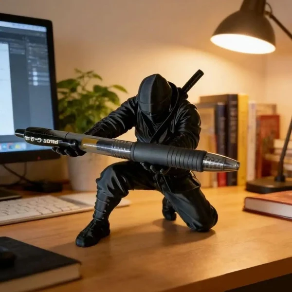 Porte-stylo ninja pour bureau