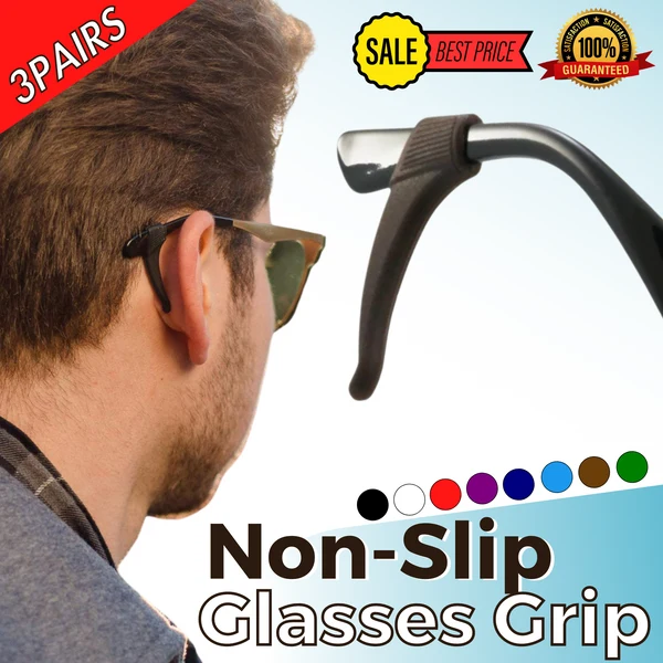 Crochets d'oreille antidérapants en silicone pour lunettes – Embouts de maintien pour branches de lunettes
