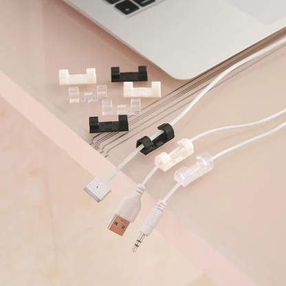 Clips pour câbles auto-adhésifs – Range-câbles pratique et facile pour bureau et maison