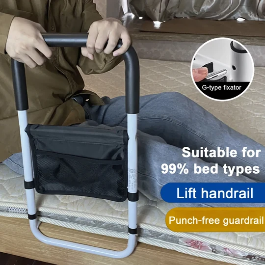 Poignée d'appui et barrière de lit – Barre d'appui facile à installer pour un maintien et une mobilité en toute sécurité