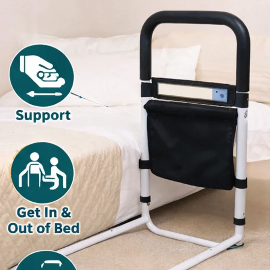 Poignée d'appui et barrière de lit – Barre d'appui facile à installer pour un maintien et une mobilité en toute sécurité