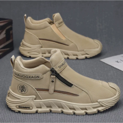 Chaussures de randonnée pour hommes avec fermeture éclair latérale – Chaussures durables pour l'outdoor et le trekking