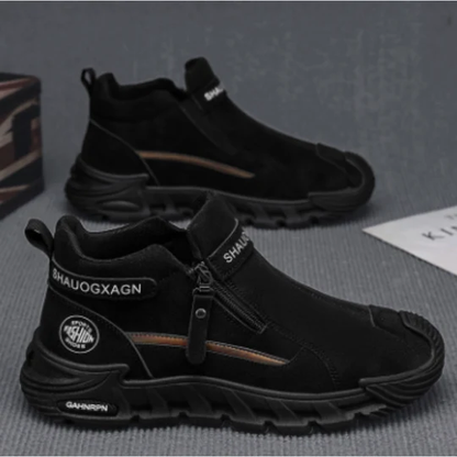 Chaussures de randonnée pour hommes avec fermeture éclair latérale – Chaussures durables pour l'outdoor et le trekking
