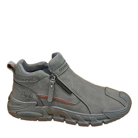 Chaussures de randonnée pour hommes avec fermeture éclair latérale – Chaussures durables pour l'outdoor et le trekking