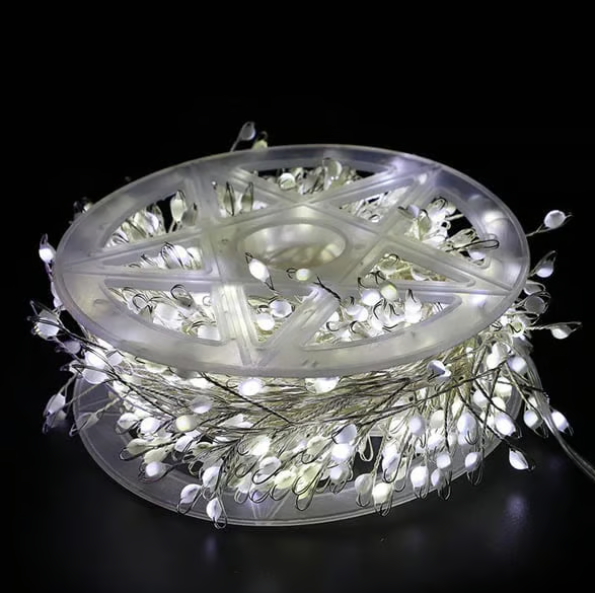 Guirlande lumineuse LED en fil de cuivre effet grappe