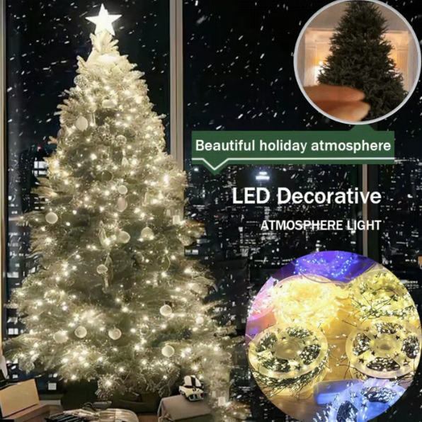 Guirlande lumineuse LED en fil de cuivre effet grappe